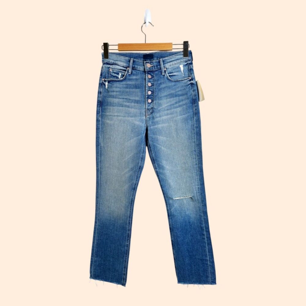 MOTHER Pixie Dazzler Ankle Fray Popism